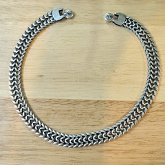 Vintage Sixty Six Sterling Silver Choker Necklace ~ Magnetic Clasp 15.5″ 35g