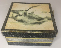 17.5 in Italy Sterling Silver Necklace Cat Print by Diane Kline in Org Gift Box