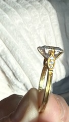 Art Deco Style 3.5Ct Asscher Cut Lab Created Diamond 14K Gold FN Engagement Ring