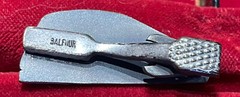 3 Vintage Tie Clasps GE Locomotive, The Thinker, DPED Balfour General Electric