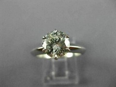 LARGE TIFFANY & CO GIA 1.52CT DIAMOND PLATINUM GOLD ENGAGEMENT RING E VS2 #26497