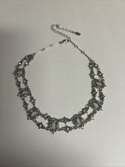 Vintage VCLM Hand Crafted Adjustable Choker Necklace Double Chained