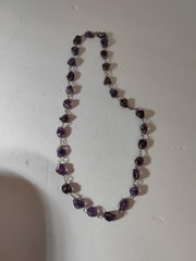 Amethyst Stone 26″Natural Polished No Clasp