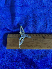 Vintage Estate Sterling Silver Texas Longhorn & Saddle Beau Brooch Rare !