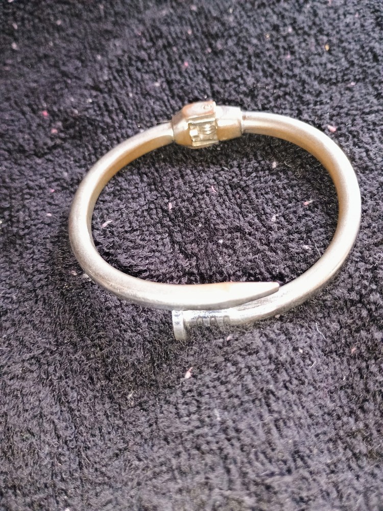 Silver Nail Bracelet From The 70s