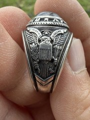 Vintage Military Us Army Returned Class Ring ( 10.4% Palladium)