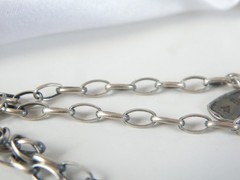 Silpada Sterling Silver 925 Rustic Boho Abalone Rolo Chain Link Necklace