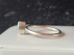 925 Sterling Silver Garnet Ring Size US 5.25 Vintage