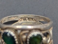 Vintage Wheeler Manufacturer Sterling Silver Abalone Ring Size 5.25