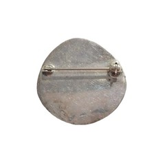 Vintage Girafe Brooch Pin Sterling Silver 925 Animal Secure Clasp Round