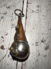 Old Pawn Sterling Silver Wizard Bell Pendant No Markings MCM HTF