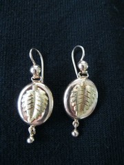 Vintage Gold Earrings 14K (583) and 18K (750) Made in Former USSR Weight 5.9g