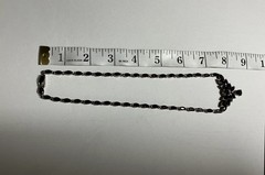 Women’s Garnet Necklace Set 925 Sterling Silver 17.75 “ & Matching Earrings