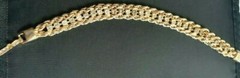 Vintage Gold Tone Tennis Bracelet – 7 Inches. As Pictured