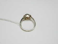 Vintage USSR sterling silver ring 925, nephritis, 1,82 gr, ring size 4,5.