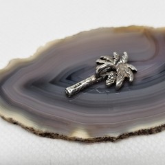 925 Sterling Silver Palm Tree Sliding Charm Pendant Slider