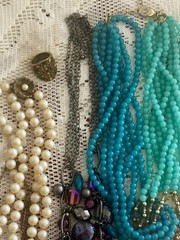 Costume Jewelry LOT Of 12 Estate Hoard All Wearable Vintage