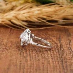1.50 Ct Art Deco Vintage Style Lab-Created Diamond Engagement Ring In 925 Silver