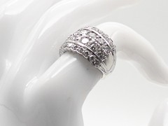 Designer $10,000 3ct VS G Natural Diamond 15mm Platinum Band Ring 15g