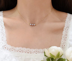 French Vintage 14K Gold Filled Freshwater Pearl Necklace