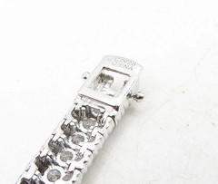 Sterling Silver Sparkling Hinge Chain Bracelet CZ925