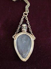 Camphor Style Glass Bottle Lariat Necklace Co