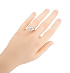 IGI Certified 3.00 Carat Diamond Platinum Engagement Ring