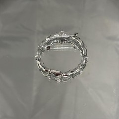 Vintage Gerry’s Wreath Brooch Pin Silver Tone Textured Leaf Costume Jewelry