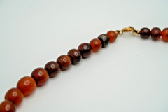 Vintage Graduated Amber Bead Necklace 17.75″ x 6mm-19mm JB29