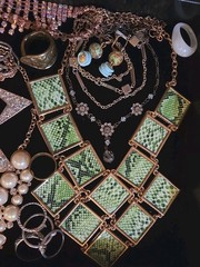 Huge Jewelry Lot Vintage to Modern All Wearable 100+ Pieces Avon, Monet, 925
