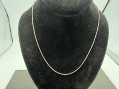 3.47g Vintage Sterling Silver 925 Round Link Chain Necklace 18 in M