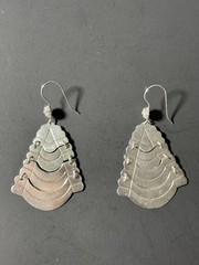 Vintage 925 Sterling Silver MEXICO GUAD. JAL. Dangle Earrings