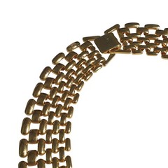 Gold Tone Vintage Chain Link Necklace 19 Inch Length Elegant Jewelry Mom Gift