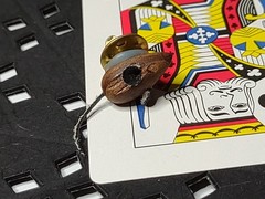 Old Wood And Leather Cute Little Mouse Pin