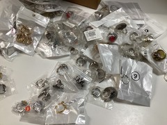 3lb Unsorted Modern Costume Rings Jewelry (M/F) Many Sizes Designs