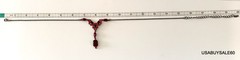VINTAGE SIGNED VCLM RED RHINESTONE 16″ NECKLACE AND RING Beautiful Condition!
