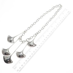 ROBERT LEE MORRIS STUDIO 925 Sterling Silver Vintage Modernist Necklace 18″