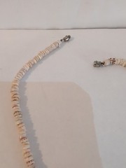 Vintage Puka Shell Choker Necklace Barrel Clasp 15 Inch Circa 1970s – 80s