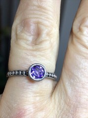 21. T&Co Town and Country Sterling 925 14K Stackable Gemstone Rings 6-6.25s, 5pc