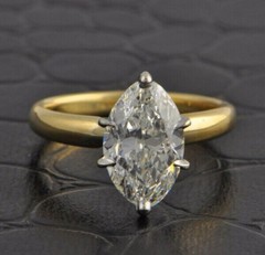 3.50Ct White Diamond Antique Art Deco Vintage Engagement Ring 14K Yellow Gold FN