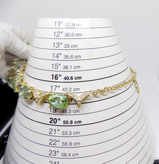 Arnold SCAASI Green & Clear Crystal Necklace Bling Statement Runway Cocktail