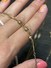 Vintage Lot of 6 Gold Tone Necklaces with Faux Pearls Jewelry