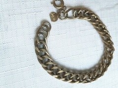 Vintage Gold Tone Chain Bracelet 7 Inches Signed Judy Lee – As Pictured -VM203
