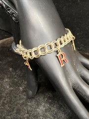 Vintage Military CHARM BRACELET US ARMY