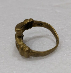 Vintage Moroccan Berber Brass Wrap Engraved Ring Tribal Amazigh Statement