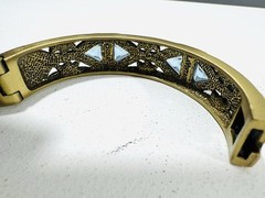 Vintage LaVintage Art Deco Multicolor Rhinestone Bangle Bracelet