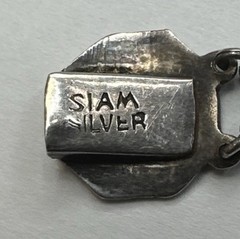 Vintage Siam 925 Sterling Silver with Dancing Goddess Figures Bracelet