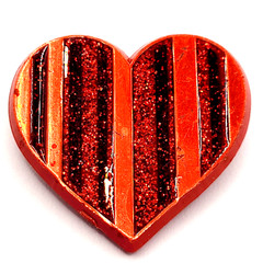10 Heart Brooch Pins Various Materials Vintage 1980s to 1990s Colorful Whimsical