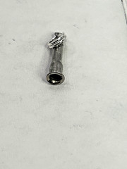 Vintage .925 STERLING SILVER 3D Horn CHARM For Charm Bracelet
