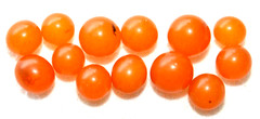 ✅ 10gr RUSSIAN SOVIET BALTIC SEA AMBER BOLLS NECKLACE 老琥珀 BEADS STONE ROCK PIN ☭